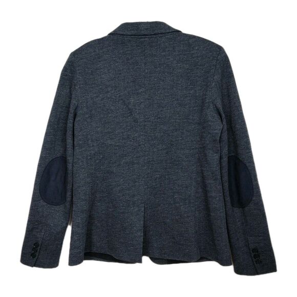 Loft Blazer Women's Size 6 Dark Blue One Button Collared Lined Long Sleeves - Picture 2 of 9